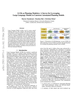 LLMs as Planning Formalizers: A Survey for Leveraging Large Language Models to Construct Automated Planning Models