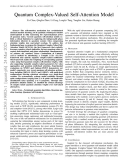 Quantum Complex-Valued Self-Attention Model