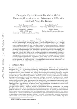 Paving the way for scientific foundation models: enhancing generalization and robustness in PDEs with constraint-aware pre-training