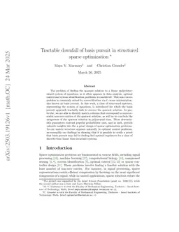Tractable downfall of basis pursuit in structured sparse optimization