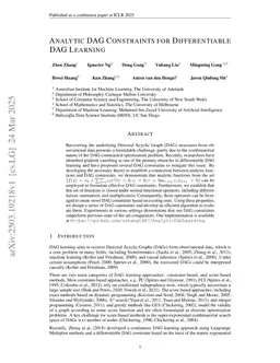 Analytic DAG Constraints for Differentiable DAG Learning