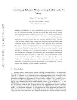 Membership Inference Attacks on Large-Scale Models: A Survey