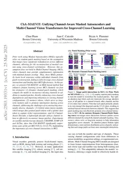 ChA-MAEViT: Unifying Channel-Aware Masked Autoencoders and Multi-Channel Vision Transformers for Improved Cross-Channel Learning