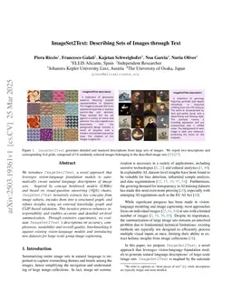 ImageSet2Text: Describing Sets of Images through Text