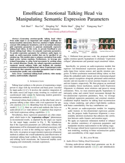 EmoHead: Emotional Talking Head via Manipulating Semantic Expression Parameters