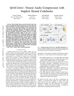QINCODEC: Neural Audio Compression with Implicit Neural Codebooks