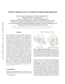 SACB-Net: Spatial-awareness Convolutions for Medical Image Registration