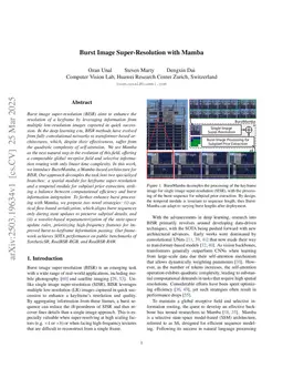 Burst Image Super-Resolution with Mamba