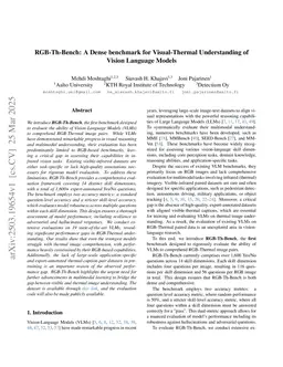 RGB-Th-Bench: A Dense benchmark for Visual-Thermal Understanding of Vision Language Models