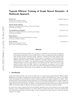Towards Efficient Training of Graph Neural Networks: A Multiscale Approach