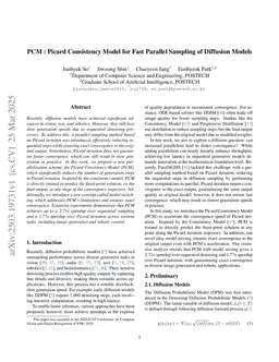 PCM : Picard Consistency Model for Fast Parallel Sampling of Diffusion Models