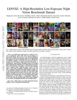 LENVIZ: A High-Resolution Low-Exposure Night Vision Benchmark Dataset