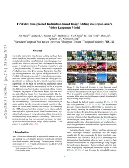 FireEdit: Fine-grained Instruction-based Image Editing via Region-aware Vision Language Model