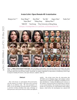 AvatarArtist: Open-Domain 4D Avatarization