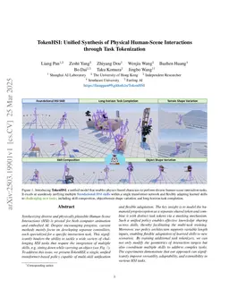 TokenHSI: Unified Synthesis of Physical Human-Scene Interactions through Task Tokenization