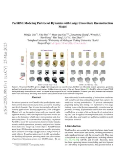PartRM: Modeling Part-Level Dynamics with Large Cross-State Reconstruction Model