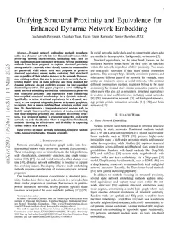 Unifying Structural Proximity and Equivalence for Enhanced Dynamic Network Embedding