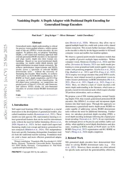 Vanishing Depth: A Depth Adapter with Positional Depth Encoding for Generalized Image Encoders