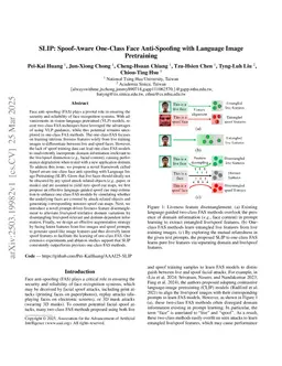 SLIP: Spoof-Aware One-Class Face Anti-Spoofing with Language Image Pretraining