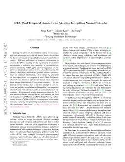 DTA: Dual Temporal-channel-wise Attention for Spiking Neural Networks