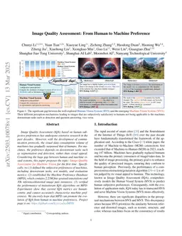 Image Quality Assessment: From Human to Machine Preference