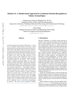 Mamba-VA: A Mamba-based Approach for Continuous Emotion Recognition in Valence-Arousal Space