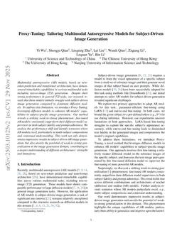 Proxy-Tuning: Tailoring Multimodal Autoregressive Models for Subject-Driven Image Generation