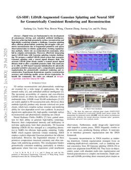 GS-SDF: LiDAR-Augmented Gaussian Splatting and Neural SDF for Geometrically Consistent Rendering and Reconstruction