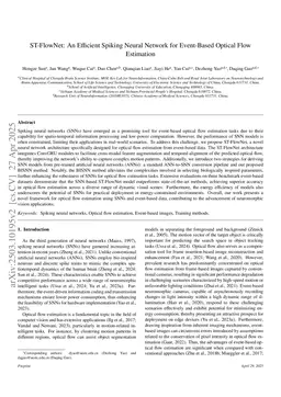 ST-FlowNet: An Efficient Spiking Neural Network for Event-Based Optical Flow Estimation