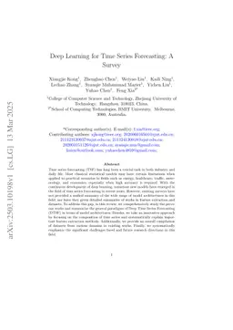 Deep Learning for Time Series Forecasting: A Survey