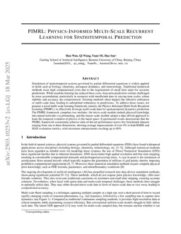 PIMRL: Physics-Informed Multi-Scale Recurrent Learning for Burst-Sampled Spatiotemporal Dynamics