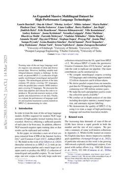 An Expanded Massive Multilingual Dataset for High-Performance Language Technologies (HPLT)