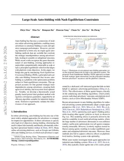 Large-Scale Auto-bidding with Nash Equilibrium Constraints