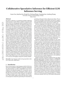 Collaborative Speculative Inference for Efficient LLM Inference Serving