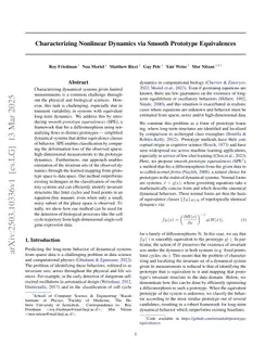 Characterizing Nonlinear Dynamics via Smooth Prototype Equivalences