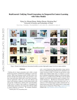 RealGeneral: Unifying Visual Generation via Temporal In-Context Learning with Video Models