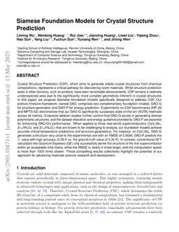 Siamese Foundation Models for Crystal Structure Prediction