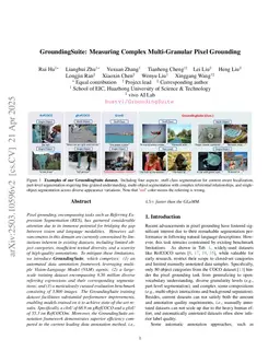 GroundingSuite: Measuring Complex Multi-Granular Pixel Grounding