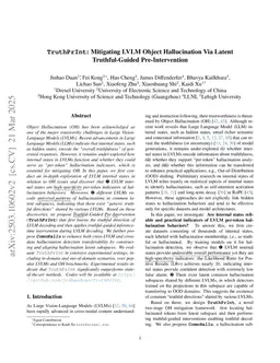 TruthPrInt: Mitigating LVLM Object Hallucination Via Latent Truthful-Guided Pre-Intervention