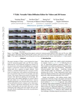V2Edit: Versatile Video Diffusion Editor for Videos and 3D Scenes