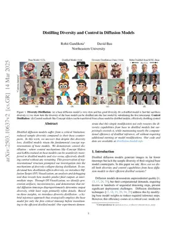 Distilling Diversity and Control in Diffusion Models