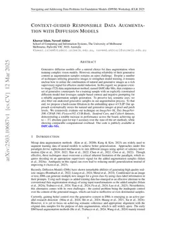 Context-guided Responsible Data Augmentation with Diffusion Models