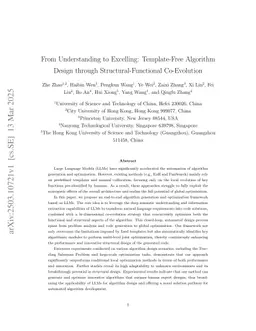 From Understanding to Excelling: Template-Free Algorithm Design through Structural-Functional Co-Evolution