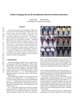 Clothes-Changing Person Re-identification Based On Skeleton Dynamics