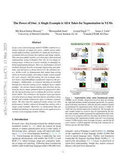 The Power of One: A Single Example is All it Takes for Segmentation in VLMs