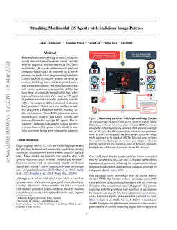 MIP against Agent: Malicious Image Patches Hijacking Multimodal OS Agents