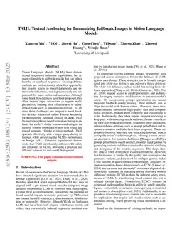 TAIJI: Textual Anchoring for Immunizing Jailbreak Images in Vision Language Models