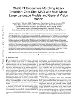 ChatGPT Encounters Morphing Attack Detection: Zero-Shot MAD with Multi-Modal Large Language Models and General Vision Models