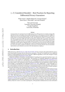 Gaussian DP for Reporting Differential Privacy Guarantees in Machine Learning