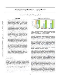 Taming Knowledge Conflicts in Language Models